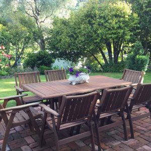 Akaroa 2020 House & Garden Table in the garden