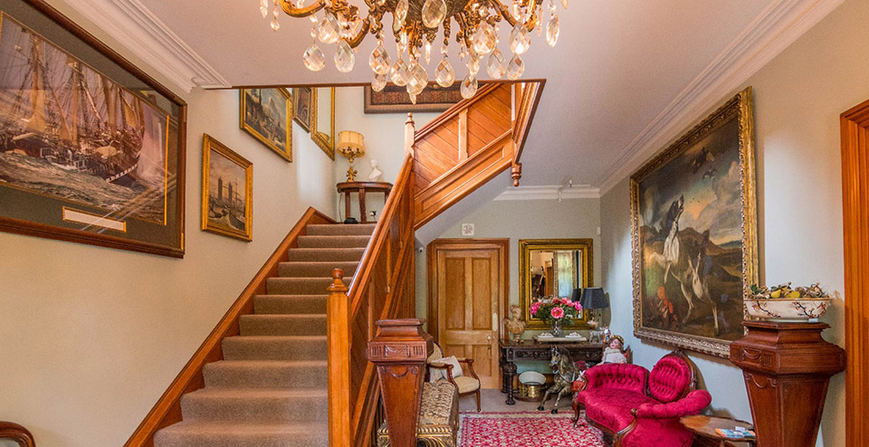 Beaufort House Akaroa Staircase an entrance