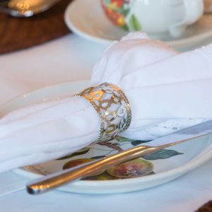 Beaufort House Breakfast - plate and napkin